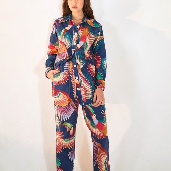 FARM Rio Other - Farm Rio Colorful Toucans Pajama Pants & Top XS